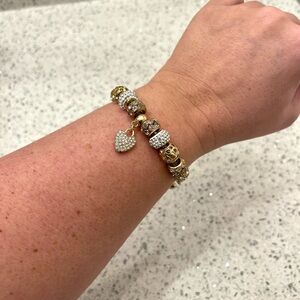 Elegant Gold Charm Bracelet